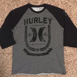 Awesome Hurley 3/4 Sleeved super soft tee.